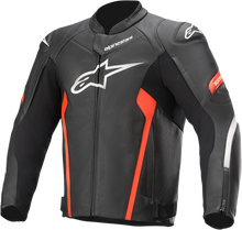 Carica l&#39;immagine nel visualizzatore di Gallery, ALPINESTARS Faster v2 Leather Jacket - Black/Red - US 46 / EU 56 3103521-1030-56