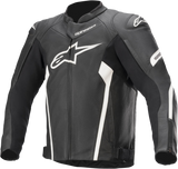 ALPINESTARS Faster v2 Leather Jacket - Black/White - US 38 / EU 48 3103521-12-48