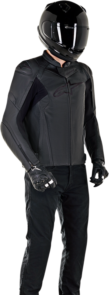 ALPINESTARS Faster v2 Leather Jacket - Black - US 48 / EU 58 3103521-1100-58