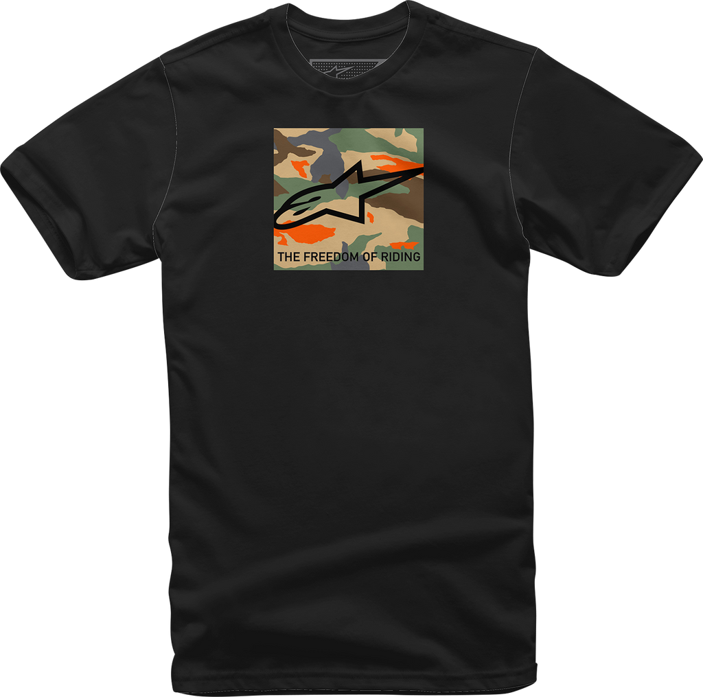 ALPINESTARS Free Camo T-Shirt - Black - Large 1232-72220-10-L