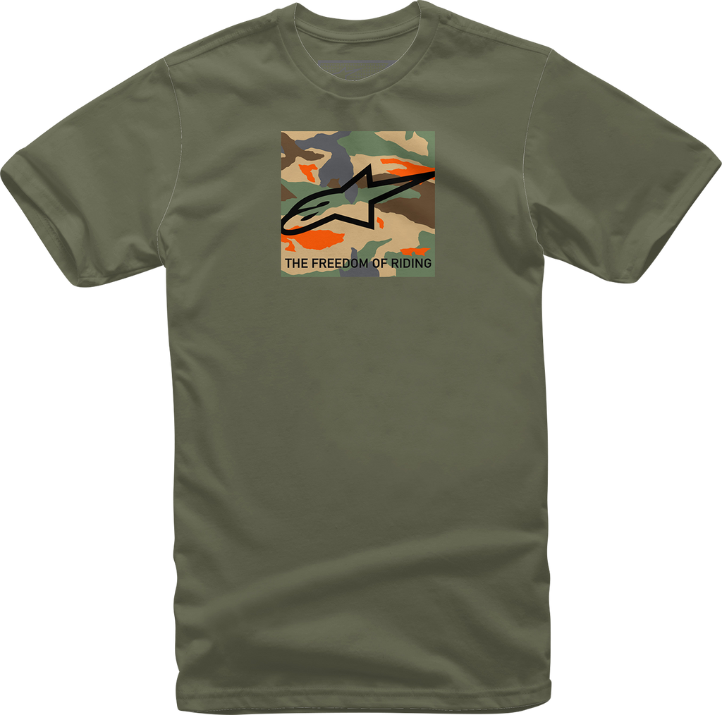 ALPINESTARS Free Camo T-Shirt - Military - Large 1232-72220-690L