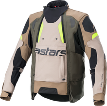 Carica l&#39;immagine nel visualizzatore di Gallery, ALPINESTARS Halo Drystar? Jacket - Black/Sand/Yellow - Small 3204822-865-S