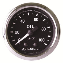 Laden Sie das Bild in den Galerie-Viewer, Autometer Cobra 2-1/16in 100 PSI Mechanical Oil Pressure Gauge