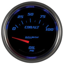 Carica l&#39;immagine nel visualizzatore di Gallery, Autometer Cobalt 66.7mm 0-100 PSI Oil Pressure Gauge