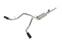 Carica l&#39;immagine nel visualizzatore di Gallery, aFe Gemini XV 3in 304 SS Cat-Back Exhaust 09-18 GM Trucks V6-4.3/V8-4.8/5.3L w/ Black Tips