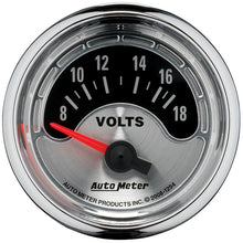 Carica l&#39;immagine nel visualizzatore di Gallery, Autometer American Muscle 52mm Short Sweep Electric 18V Voltmeter Gauge