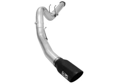 Carica l&#39;immagine nel visualizzatore di Gallery, aFe Atlas Exhausts 5in DPF-Back Aluminized Steel Exhaust Sys 2015 Ford Diesel V8 6.7L (td) Black Tip