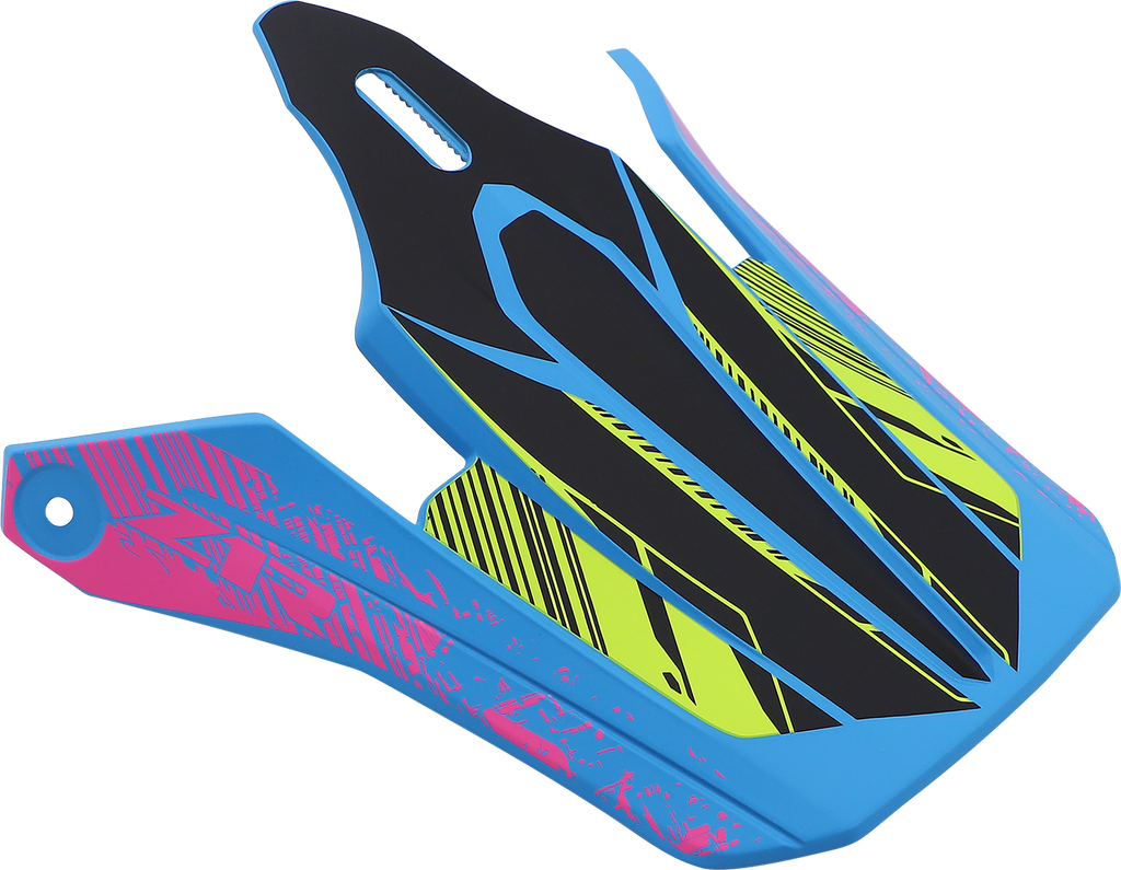 Z1R Youth F.I. Visor Kit - Fractal - Matte Blue/Hi-Viz 0132-1582