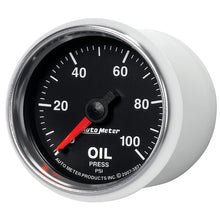 Laden Sie das Bild in den Galerie-Viewer, Autometer GS 52mm 0-100 PSI Mechanical Oil Pressure Gauge