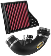 Cargar imagen en el visor de la galería, Airaid 2011-2014 Ford Mustang GT 5.0L V8 Jr Intake Kit - Oiled / Red Media