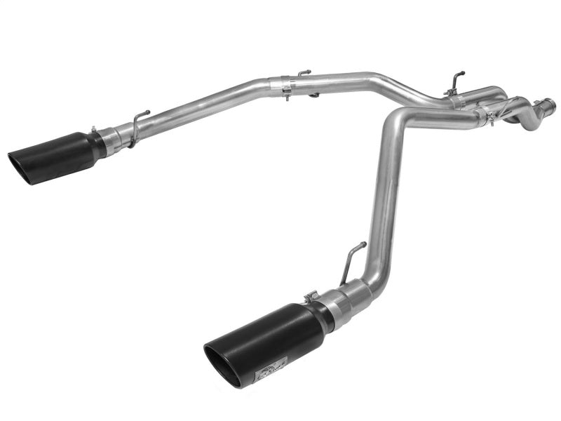 aFe MACHForce XP DPF-Back Exhaust 3in SS w/ 5in Black Tips 2014 Dodge Ram 1500 V6 3.0L EcoDiesel