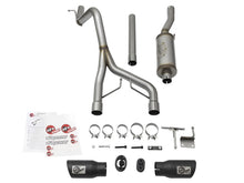 Cargar imagen en el visor de la galería, aFe Rebel Series CB 2.5in Dual Center Exit SS Exhaust w/ Black Tips 07-15 Jeep Wrangler 3.6L/3.8L V6