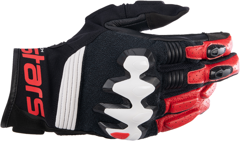 ALPINESTARS Halo Gloves - Black/White/Bright Red - Small 3504822-1304-S