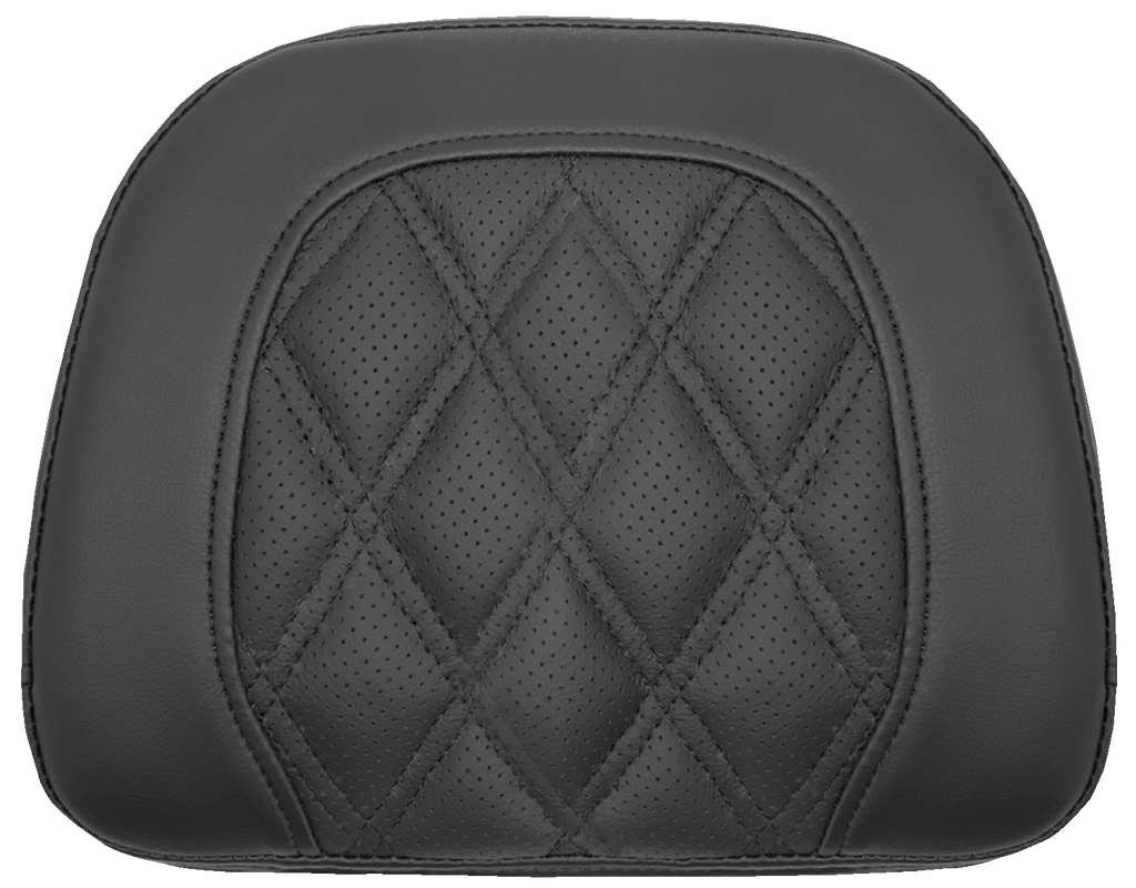 SADDLEMEN Roadsofa* Sissy Bar Pad - Black - Lattice Stitch - Indian '14-'22 061144