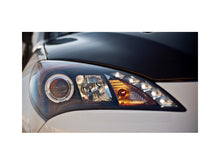 Carica l&#39;immagine nel visualizzatore di Gallery, Spyder Hyundai Genesis 10-12 Projector Halogen Model- LED Halo DRL Blk PRO-YD-HYGEN09-DRL-BK