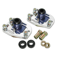 Laden Sie das Bild in den Galerie-Viewer, BBK 79-93 Mustang Caster Camber Plate Kit - Silver Anodized Finish