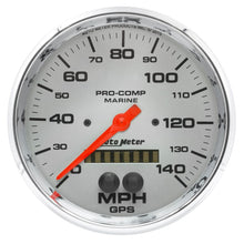 Carica l&#39;immagine nel visualizzatore di Gallery, Autometer Speedometer 5in 140 MPH GPS Marine Chrome Ultra-Lite Gauge