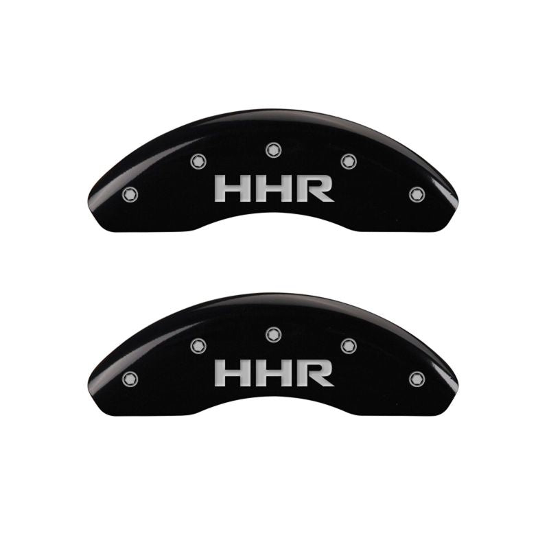 MGP 4 Caliper Covers Engraved Front & Rear HHR Black finish silver ch