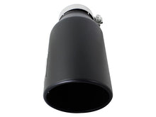 Charger l&#39;image dans la galerie, aFe Power MACH Force-Xp 4in In x 6in Out x 15in L Driver Side Clamp-On 4in 409 SS Exhaust Tip-Black