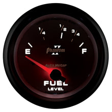 Charger l&#39;image dans la galerie, Autometer Phantom II 2-5/8in / 73 Ohms Empty - 10 Ohms Full Electrical Fuel Level Gauge