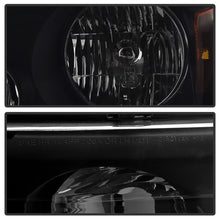 Charger l&#39;image dans la galerie, Xtune Ford F150 04-08 Amber Crystal Headlights Black Smoked HD-JH-FF15004-AM-BSM