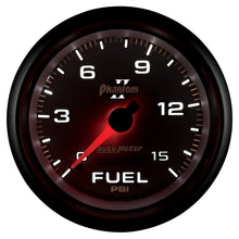 Charger l&#39;image dans la galerie, Autometer Phantom II 2-5/8in 0-15PSI Mechanical Fuel Pressure Gauge