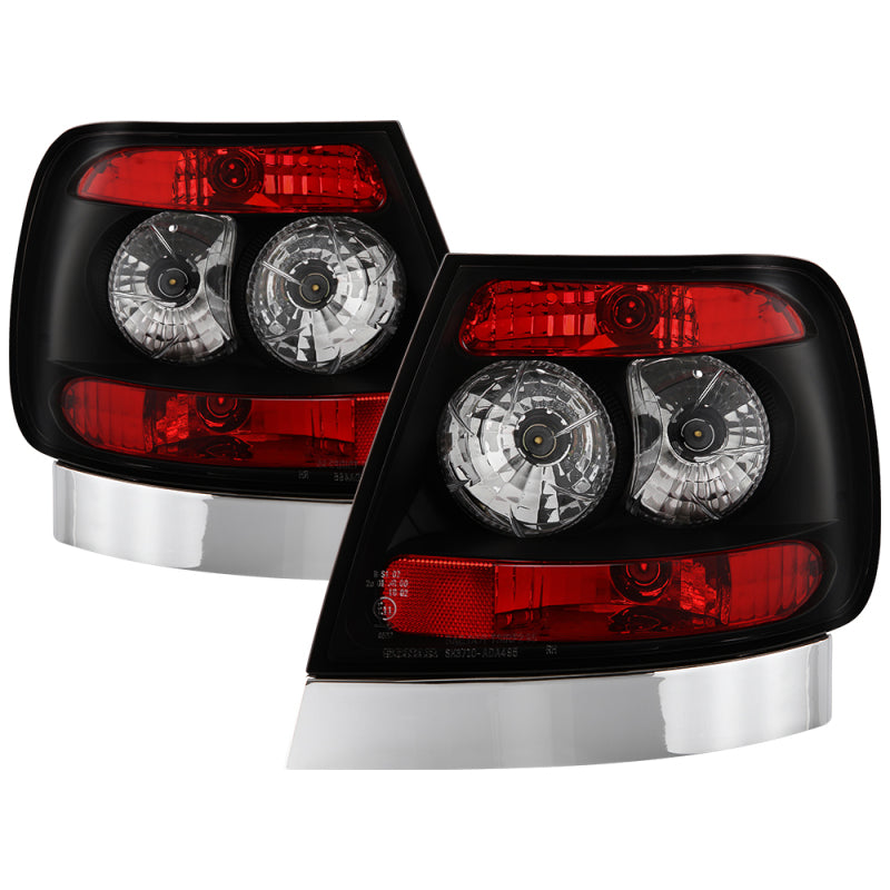 Spyder Audi A4 96-01 Euro Style Tail Lights Black ALT-YD-AA496-BK