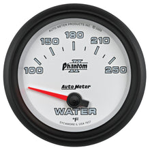 Carica l&#39;immagine nel visualizzatore di Gallery, Autometer Phantom II 2-5/8in 100-250 Degrees F Electrical Water Temperature Gauge