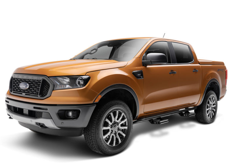 N-Fab RKR Step System 2019 Ford Ranger Crew Cab All Beds - Cab Length - Tex. Black