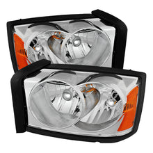 Carica l&#39;immagine nel visualizzatore di Gallery, Xtune Dodge Dakota 05-07 Crystal Headlights Chrome HD-JH-DDAK05-AM-C