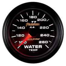 Charger l&#39;image dans la galerie, Autometer Phantom II 52mm Full Sweep Electronic 100-260 Deg F Water Temperature Gauge