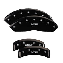 गैलरी व्यूवर में इमेज लोड करें, MGP 4 Caliper Covers Engraved Front &amp; Rear MGP Black Finish Silver Char 1988 Chevrolet Corvette