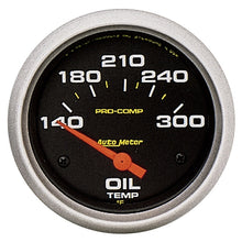 Charger l&#39;image dans la galerie, Autometer Pro-Comp 2-5/8in 140-300 Deg Oil Temperature Gauge