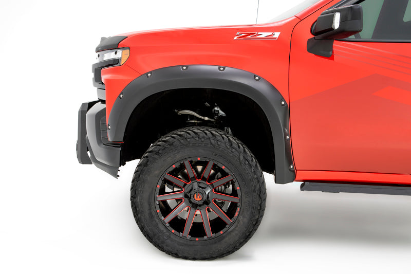 Bushwacker 2019 Chevrolet Silverado 1500 Pocket Style Flares 4pc - Black