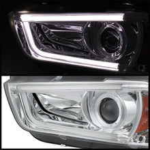 Load image into Gallery viewer, Spyder Dodge Charger 11-14 Projector Headlights Halogen - Light Tube DRL Chrm PRO-YD-DCH11-LTDRL-C