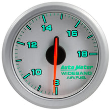 Carica l&#39;immagine nel visualizzatore di Gallery, Autometer Airdrive 2-1/6in Wideband Air / Fuel Gauge 10:1-17:1 ARF Range - Silver