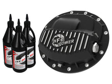 Charger l&#39;image dans la galerie, aFe Power Pro Series Front Diff Cover Black Machined &amp; Gear Oil 13-18 Dodge Ram 2500/3500