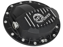 Carica l&#39;immagine nel visualizzatore di Gallery, AFE Rear Differential Cover Black w/Machined Fins Nissan Titan XD 16-19 - w/Oil