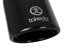 Carica l&#39;immagine nel visualizzatore di Gallery, aFe Takeda 304 Stainless Steel Clamp-On Exhaust Tip 2.5in.Inlet / 4in Outlet - Black