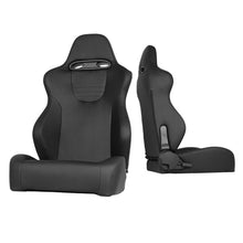 Load image into Gallery viewer, Xtune Srt Style Racing Seat Pu (Double Slider) Black/Black Passenger Side RST-SRT-01-BK-PA