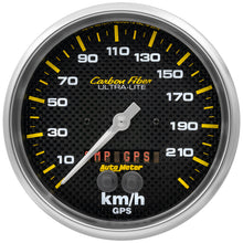 Laden Sie das Bild in den Galerie-Viewer, Autometer Carbon Fiber 5in. 0-225 KM/H (GPS) Speedometer Gauge