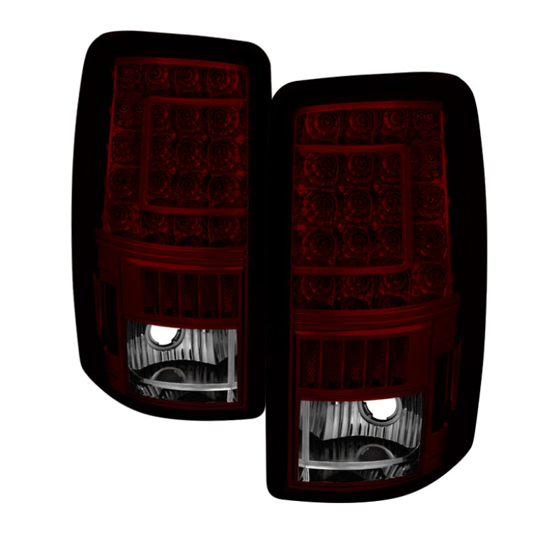 Xtune GMC Yukon Denali Xl 01-06 Version 2 C Shape LED Tail Lights Red Smoke ALT-ON-CD00-G2-LED-RS