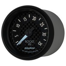 Laden Sie das Bild in den Galerie-Viewer, Autometer GT Series 52mm Mechanical 0-35 psi Boost Gauge