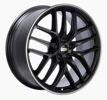 Carica l&#39;immagine nel visualizzatore di Gallery, BBS CC-R 20x8.5 5x114.3 ET40 Satin Black Polished Rim Protector Wheel -82mm PFS/Clip Required