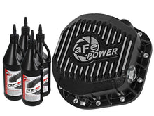 Carica l&#39;immagine nel visualizzatore di Gallery, aFe Pro Series Rear Diff Cover Kit Black w/ Gear Oil 86-16 Ford F-250/F-350 V8 7.3L/6.0L/6.4L/6.7L