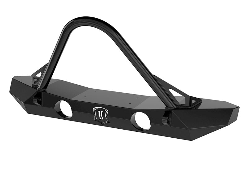 ICON 07-18 Jeep Wrangler JK Pro Series Mid Width Front Bumper w/Stinger/Tabs