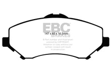 Cargar imagen en el visor de la galería, EBC 08-11 Chrysler Town &amp; Country 3.3 Yellowstuff Front Brake Pads