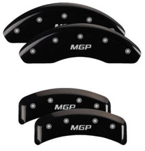 गैलरी व्यूवर में इमेज लोड करें, MGP 4 Caliper Covers Engraved Front &amp; Rear MGP Black Finish Silver Characters 1992 BMW 318is