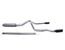 Charger l&#39;image dans la galerie, Gibson 19-22 GMC Sierra 1500 5.3L 3/2.5in Cat-Back Dual Split Exhaust System Stainless - Black Elite