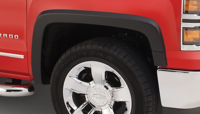 Bushwacker 15-18 Chevy Silverado 2500 HD Fleetside OE Style Flares - 4 pc - Silver Ice